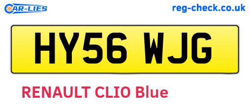 HY56WJG are the vehicle registration plates.