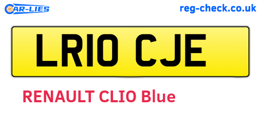 LR10CJE are the vehicle registration plates.