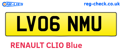 LV06NMU are the vehicle registration plates.