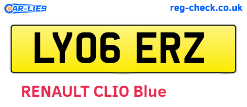 LY06ERZ are the vehicle registration plates.