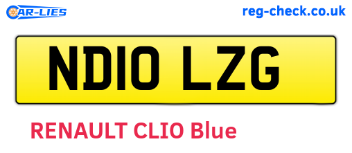 ND10LZG are the vehicle registration plates.
