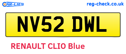 NV52DWL are the vehicle registration plates.