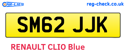 SM62JJK are the vehicle registration plates.