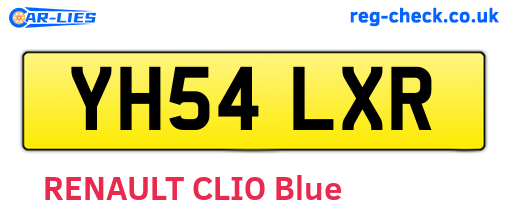 YH54LXR are the vehicle registration plates.