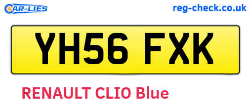 YH56FXK are the vehicle registration plates.