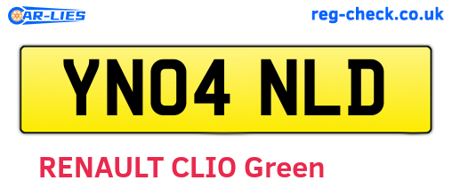 YN04NLD are the vehicle registration plates.