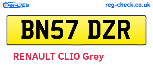 BN57DZR are the vehicle registration plates.