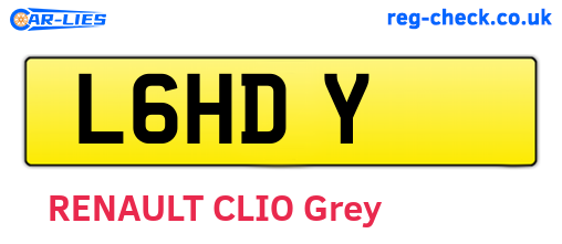 L6HDY are the vehicle registration plates.