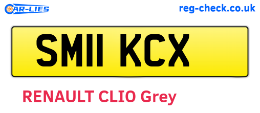 SM11KCX are the vehicle registration plates.