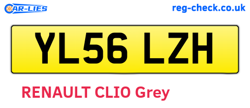 YL56LZH are the vehicle registration plates.