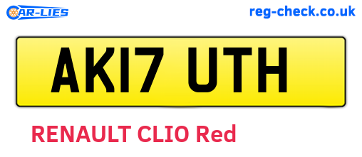AK17UTH are the vehicle registration plates.