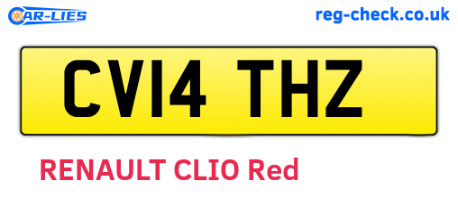 CV14THZ are the vehicle registration plates.