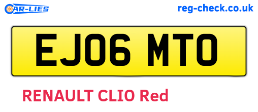 EJ06MTO are the vehicle registration plates.