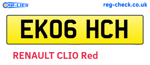 EK06HCH are the vehicle registration plates.