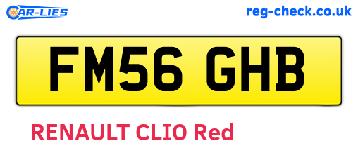 FM56GHB are the vehicle registration plates.
