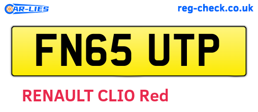 FN65UTP are the vehicle registration plates.