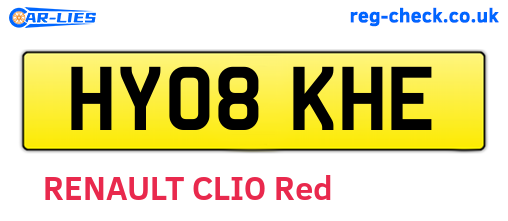 HY08KHE are the vehicle registration plates.
