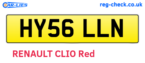 HY56LLN are the vehicle registration plates.