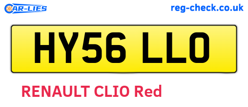 HY56LLO are the vehicle registration plates.