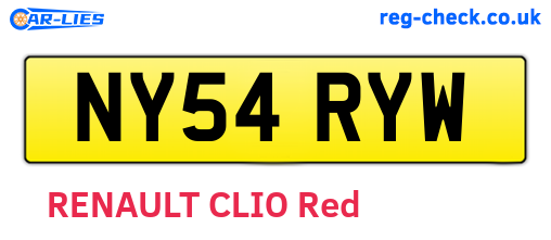NY54RYW are the vehicle registration plates.