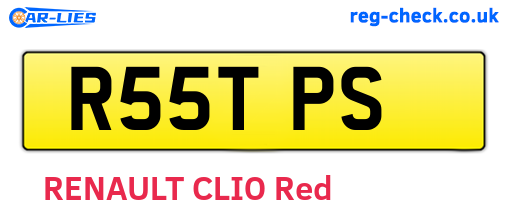 R55TPS are the vehicle registration plates.