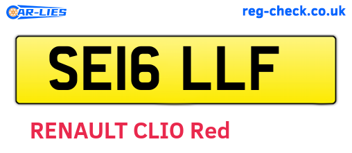 SE16LLF are the vehicle registration plates.