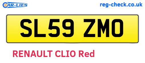 SL59ZMO are the vehicle registration plates.