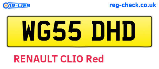 WG55DHD are the vehicle registration plates.