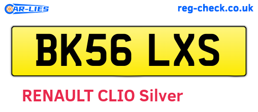 BK56LXS are the vehicle registration plates.