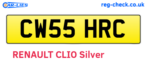 CW55HRC are the vehicle registration plates.