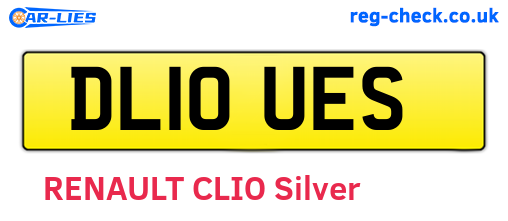 DL10UES are the vehicle registration plates.