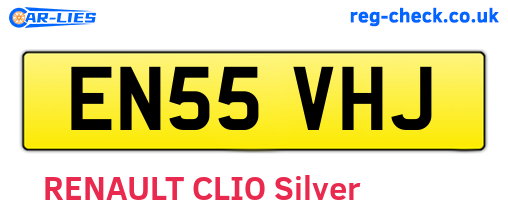 EN55VHJ are the vehicle registration plates.