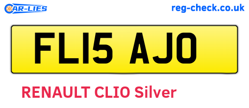 FL15AJO are the vehicle registration plates.
