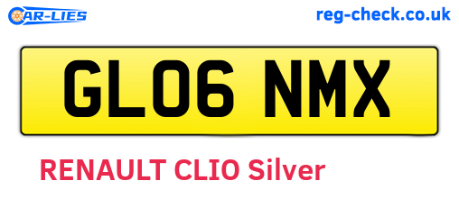GL06NMX are the vehicle registration plates.