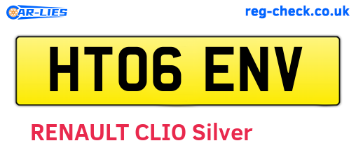 HT06ENV are the vehicle registration plates.