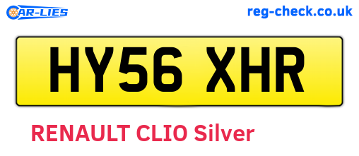 HY56XHR are the vehicle registration plates.
