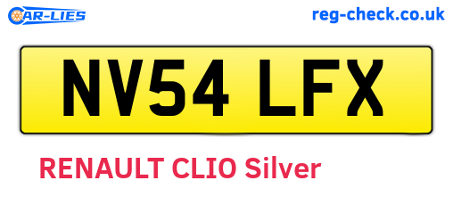 NV54LFX are the vehicle registration plates.