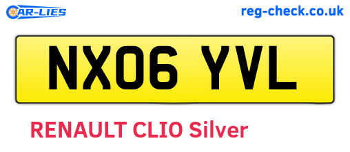 NX06YVL are the vehicle registration plates.