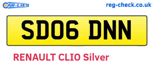 SD06DNN are the vehicle registration plates.