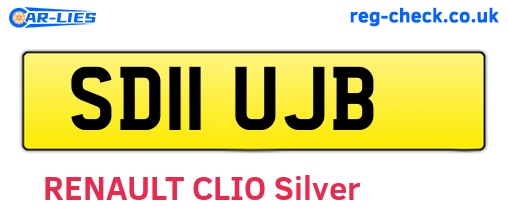 SD11UJB are the vehicle registration plates.