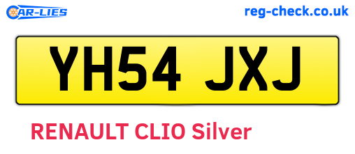 YH54JXJ are the vehicle registration plates.