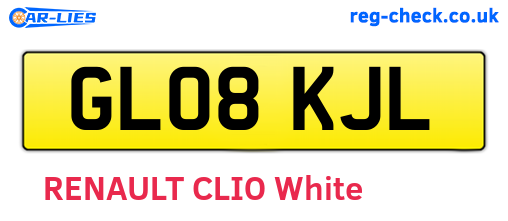 GL08KJL are the vehicle registration plates.