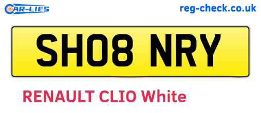 SH08NRY are the vehicle registration plates.