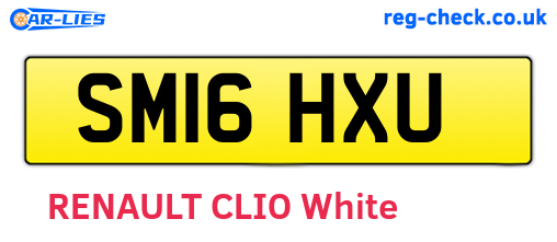 SM16HXU are the vehicle registration plates.
