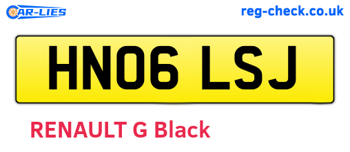 HN06LSJ are the vehicle registration plates.