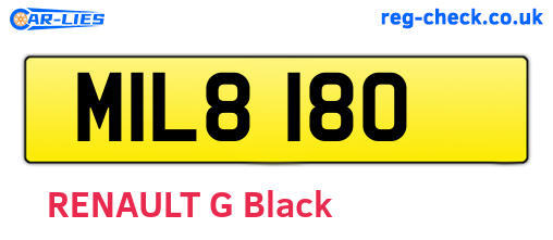 MIL8180 are the vehicle registration plates.