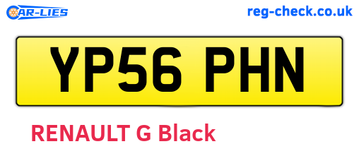 YP56PHN are the vehicle registration plates.