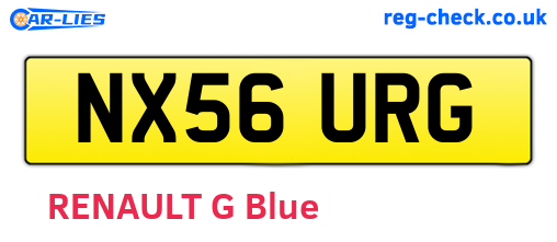 NX56URG are the vehicle registration plates.