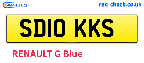 SD10KKS are the vehicle registration plates.