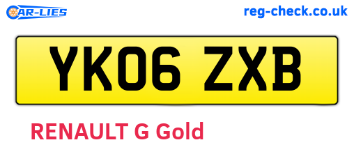 YK06ZXB are the vehicle registration plates.